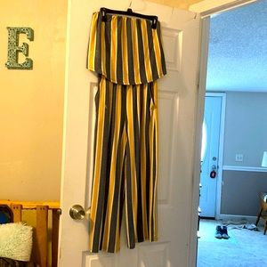 One piece jumpsuit from dry goods has a soft Cotten feel